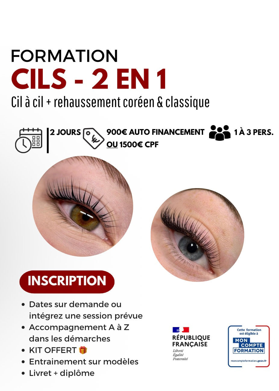 FORMATION PRESENTIELLE LASHLIFT + CIL A CIL