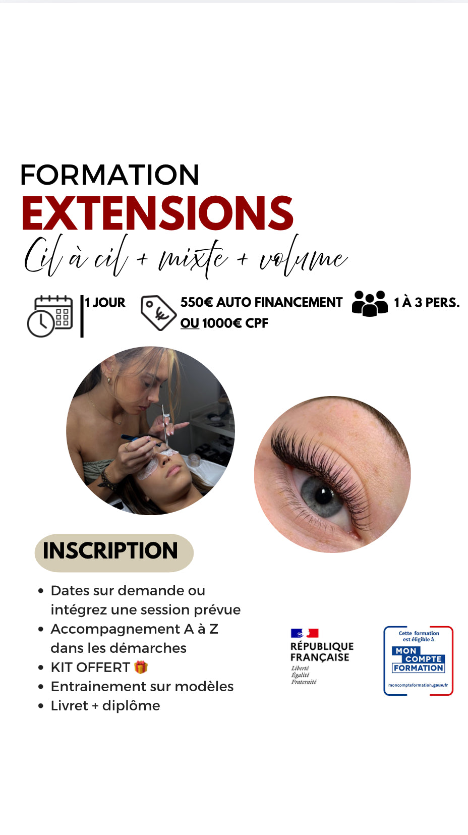 FORMATION PRÉSENTIELLE (2j) CIL A CIL+ MIXTE & VOLUME